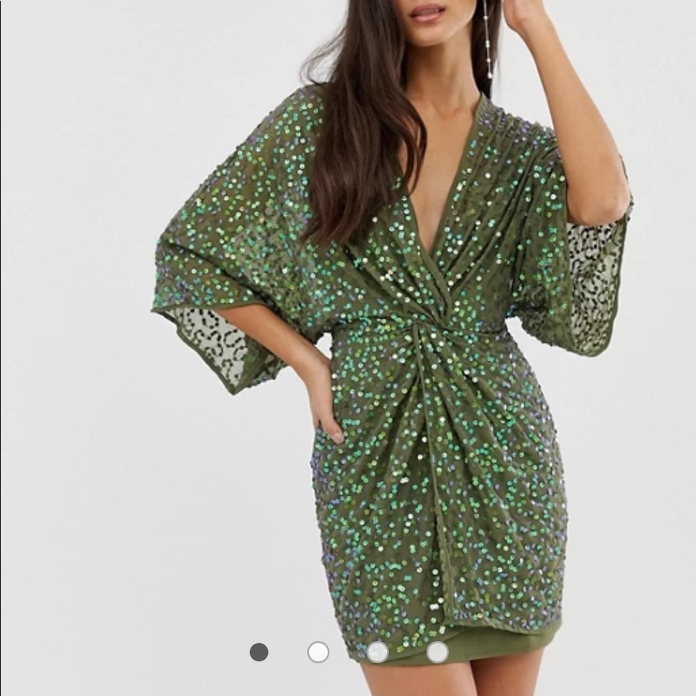 Wine Color ASOS Sequin Dress